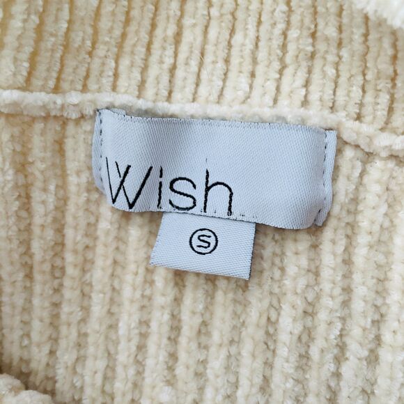 Wish Australia Women's Size S Cream Knit Pullover Sweater Crew Neck Long Sleeve - Picture 7 of 9